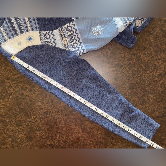 Classic Elements Christmas Plaid Blue Zip-Up Sweater - size 2XL - Picture 10 of 10